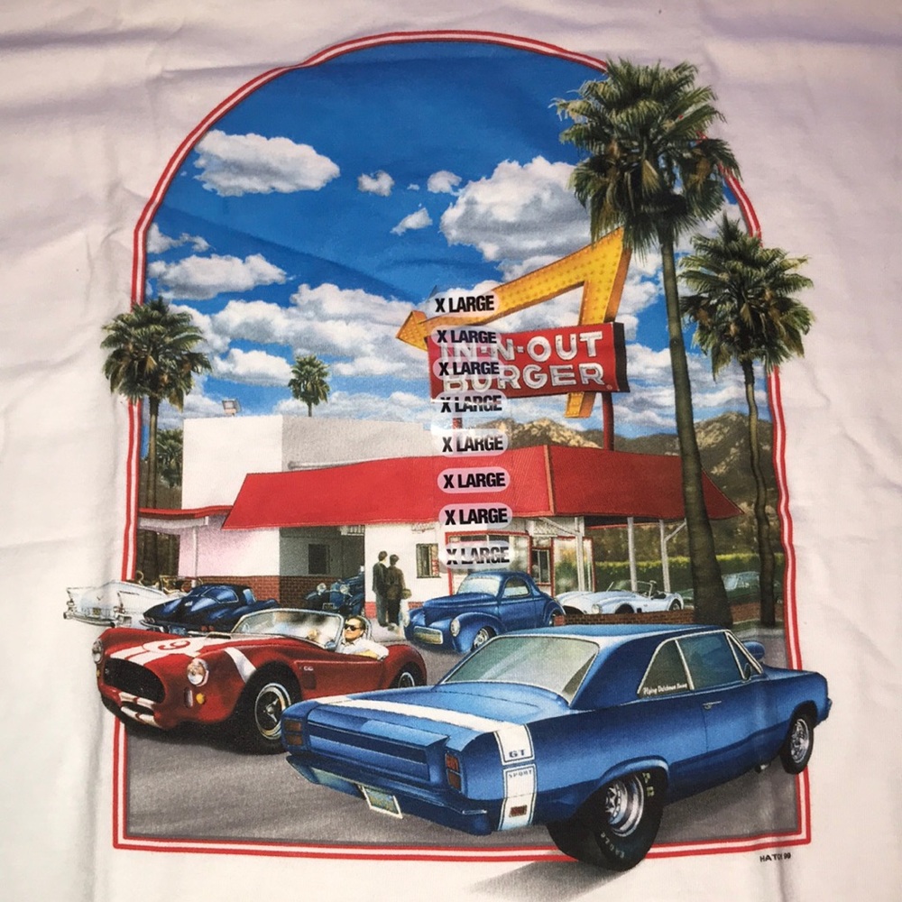 Vintage IN-N-OUT T-shirt XL 1999 Ford Cobra